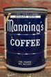 画像1: dp-211210-38 Manning's COFFEE / Vintage Tin Can (1)
