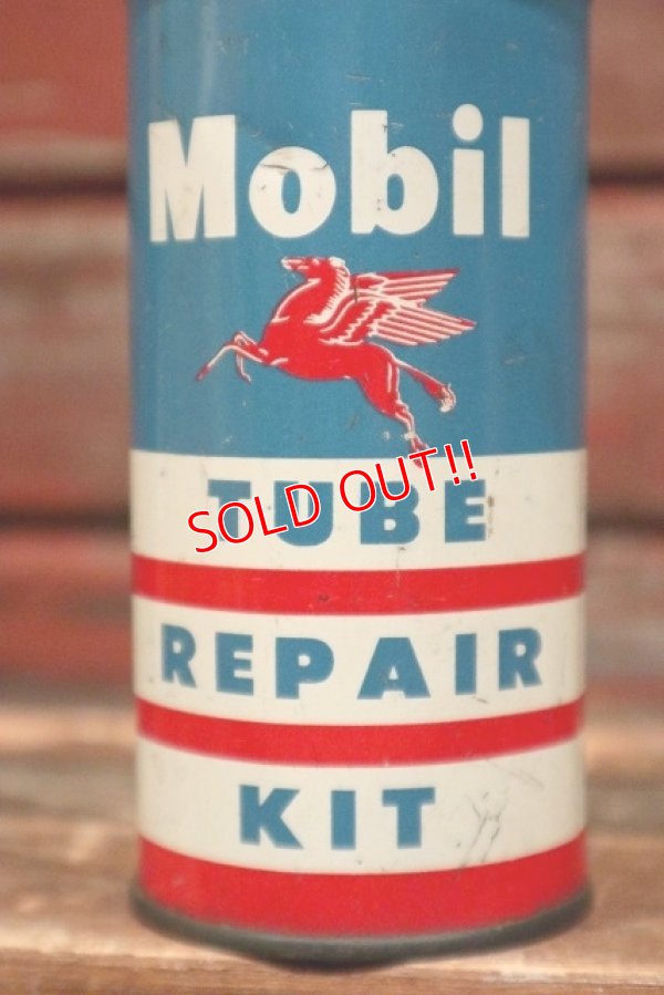 画像2: dp-220301-54 Mobil / Vintage Tube Repair Kit Can