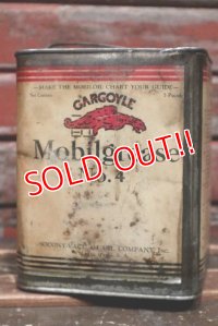 dp-220301-82 Mobil GARGOYLE / Mobilgrease 1930's 5 Pounds Can