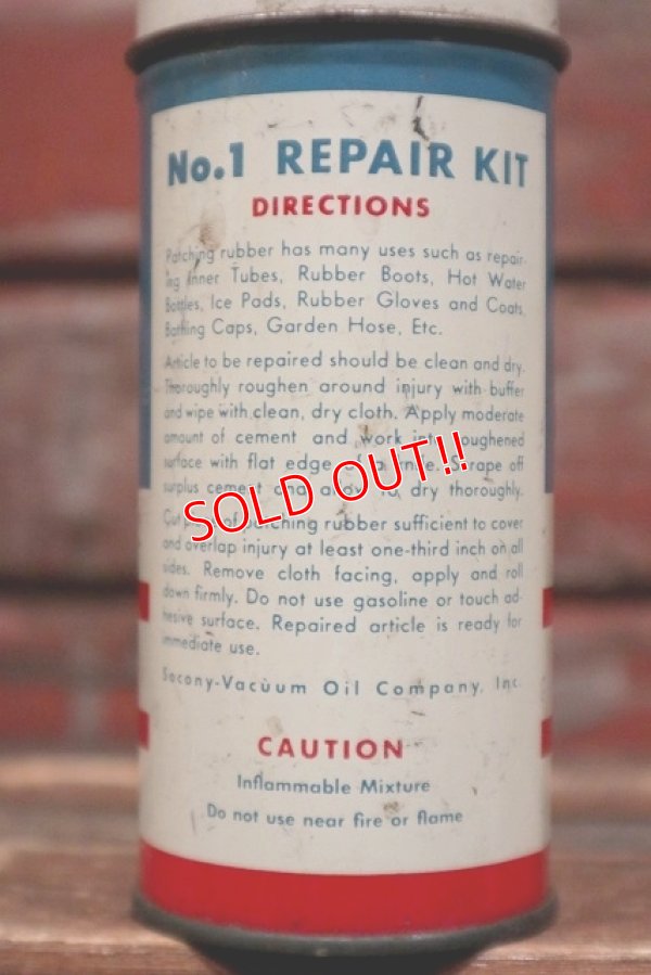 画像3: dp-220301-54 Mobil / Vintage Tube Repair Kit Can