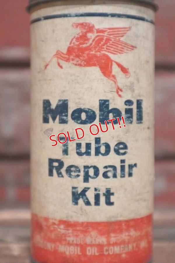 画像2: dp-220301-55 Mobil / Vintage Tube Repair Kit Can