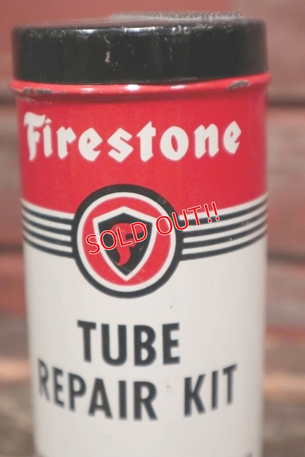 画像2: dp-220201-63 Firestone / Vintage Tube Repair Kit Can