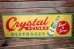 画像1: dp-220301-12 Crystal CLUB BEVERAGES / 1940's Advertising Metal Sign (1)