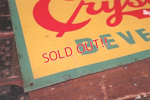 画像7: dp-220301-12 Crystal CLUB BEVERAGES / 1940's Advertising Metal Sign
