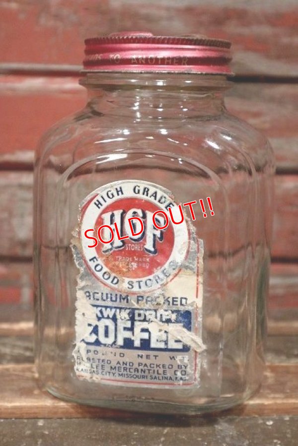 画像1: dp-220301-17 THE H.D.LEE MERCANTILE COMPANY / 1930's HGF COFFEE Bottle