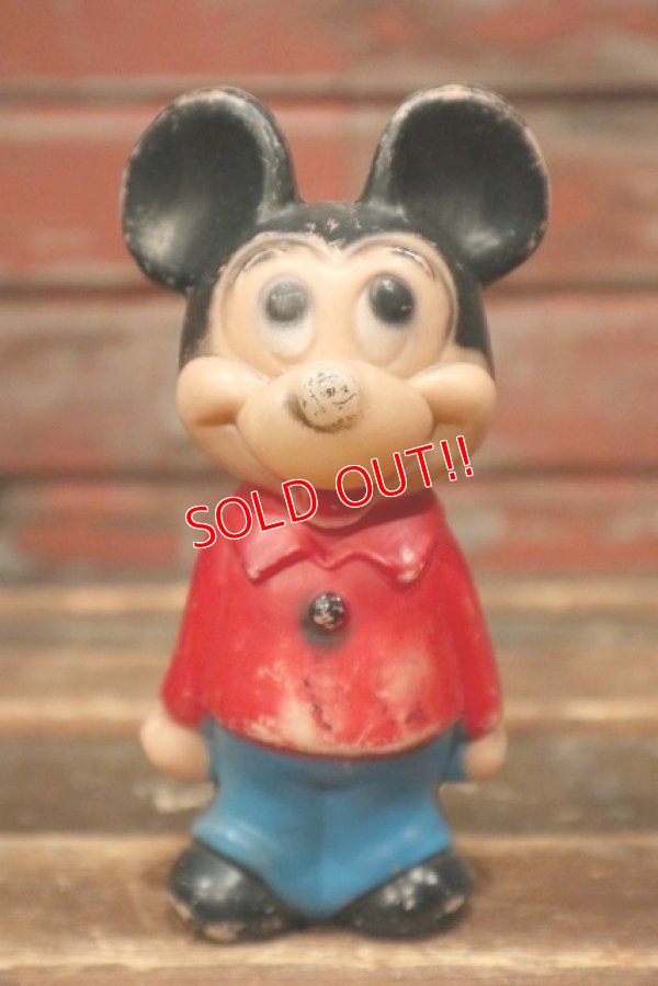 画像1: ct-220301-21 Mickey Mouse / 1970's Bowling Pin Toy Figure