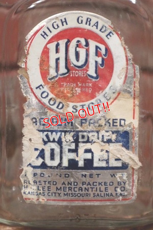 画像2: dp-220301-17 THE H.D.LEE MERCANTILE COMPANY / 1930's HGF COFFEE Bottle