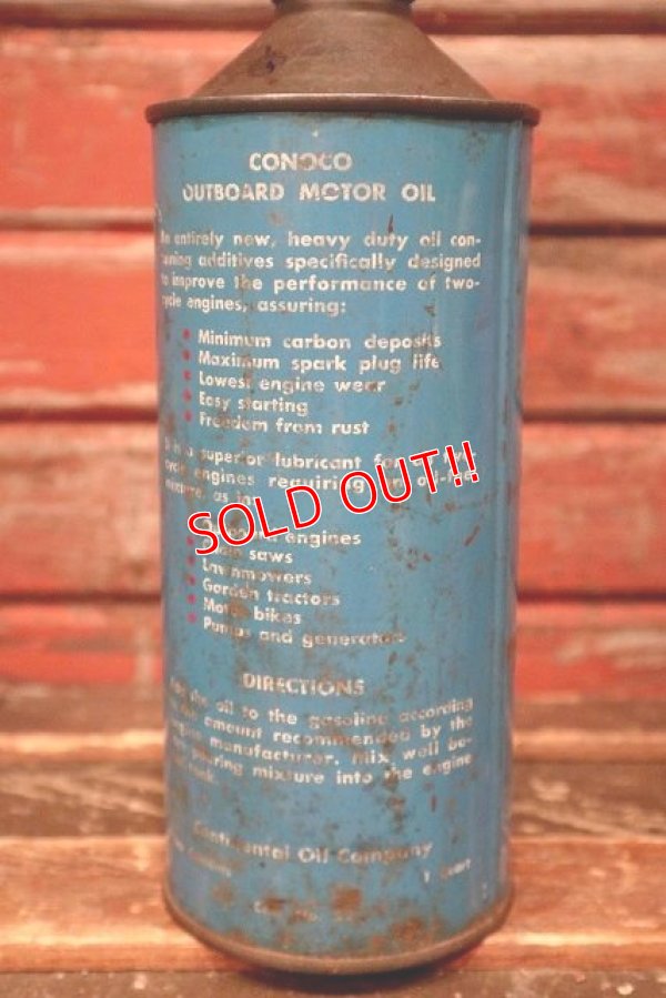 画像4: dp-220301-99 CONOCO / 1960's-1970's OUTBOARD MOTOR OIL Can