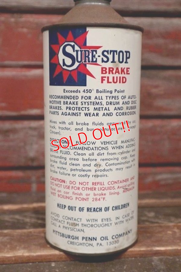 画像3: dp-220301-97 SURE-STOP / Heavy Duty Brake Fluid Can