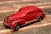 画像1: dp-220301-123 AUBURN RUBBER CORP. / 1940's Red Sedan Car Automobile Toy (1)