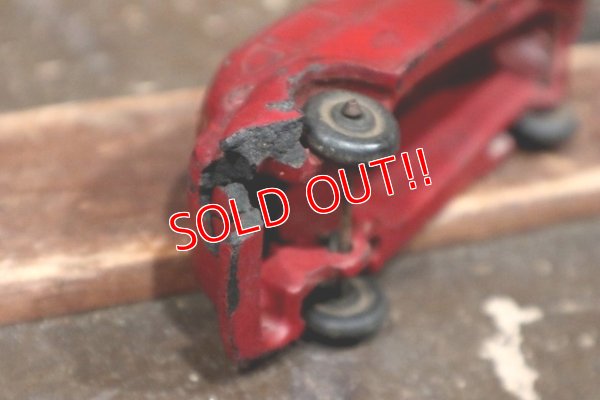 画像7: dp-220301-123 AUBURN RUBBER CORP. / 1940's Red Sedan Car Automobile Toy