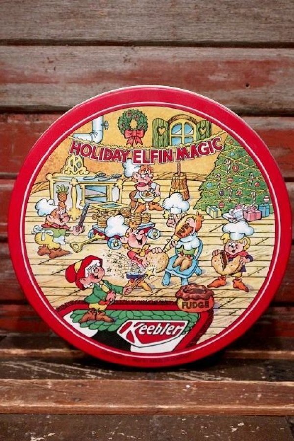 画像1: ct-220301-28 Keebler / 1989 Holiday Cookie Can