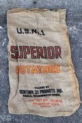 dp-220301-05 SUPERIOR POTATOES / Vintage Burlap Bag