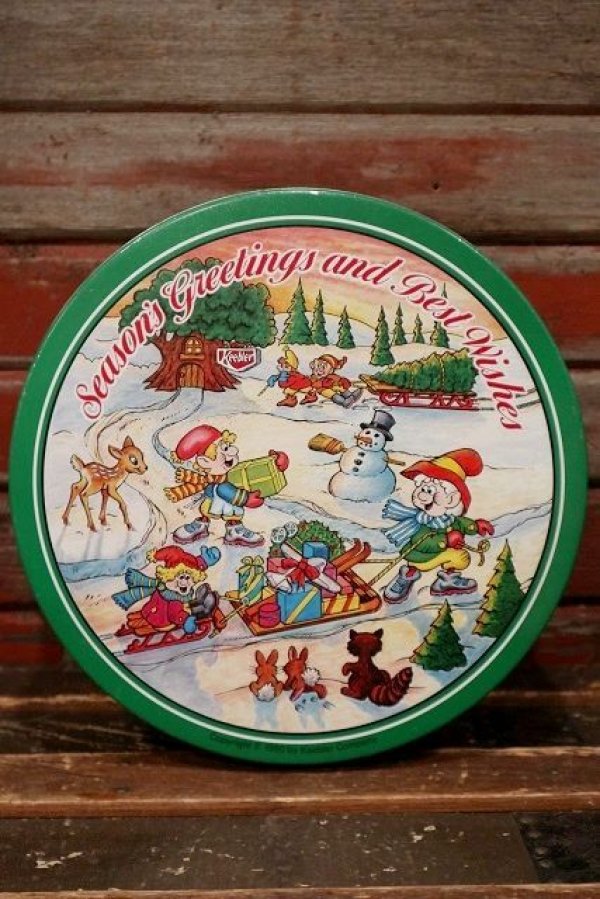 画像1: ct-220301-29 Keebler / 1990 Holiday Cookie Can