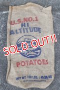 dp-220301-05 HI ALTITUDE POTATOES / Vintage Burlap Bag