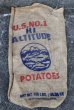 画像1: dp-220301-05 HI ALTITUDE POTATOES / Vintage Burlap Bag (1)