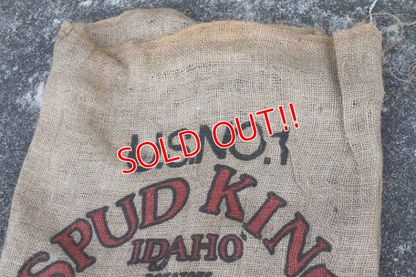 画像2: dp-220301-05 SUPER KING IDAHO POTATOES / Vintage Burlap Bag