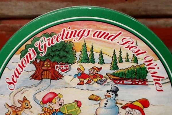 画像2: ct-220301-29 Keebler / 1990 Holiday Cookie Can