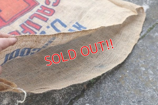 画像4: dp-220301-05 CALIFORNIA BIG L POTATOES / Vintage Burlap Bag