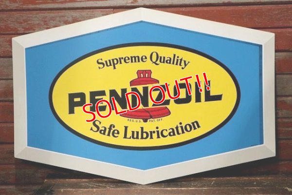 画像1: dp-220301-10 PENNZOIL / 1970's〜Plastic Sign