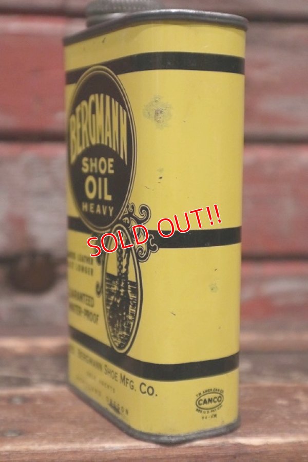 画像4: dp-220201-72 BERGMANN / Vintage SHOE OIL Can
