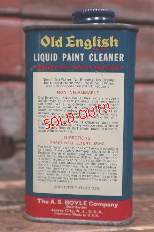 画像3: dp-220201-68 Old English / Vintage PAINT CLEANER Can