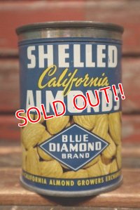 dp-220201-66 BLUE DIAMOND BRAND / Vintage SHELLED ALMONDS Can