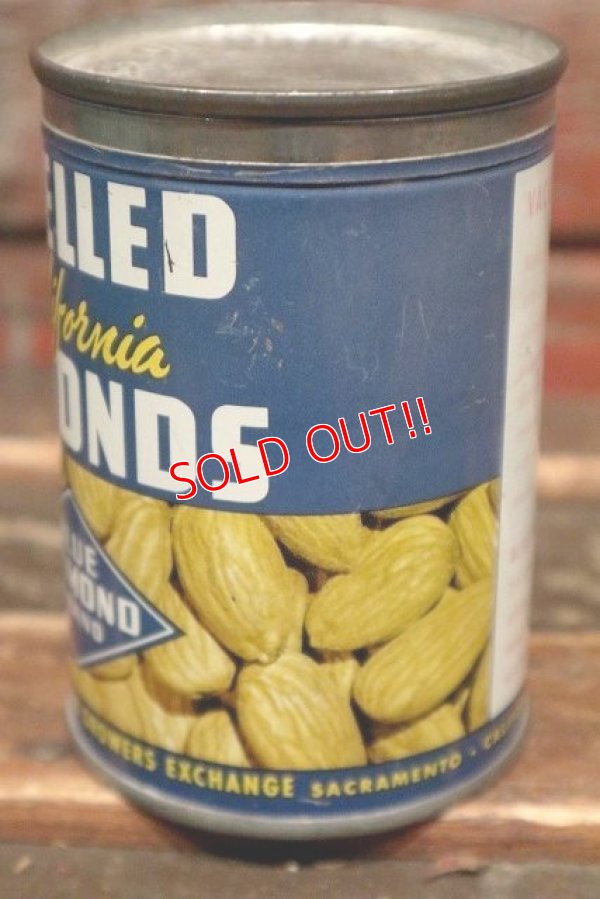 画像4: dp-220201-66 BLUE DIAMOND BRAND / Vintage SHELLED ALMONDS Can