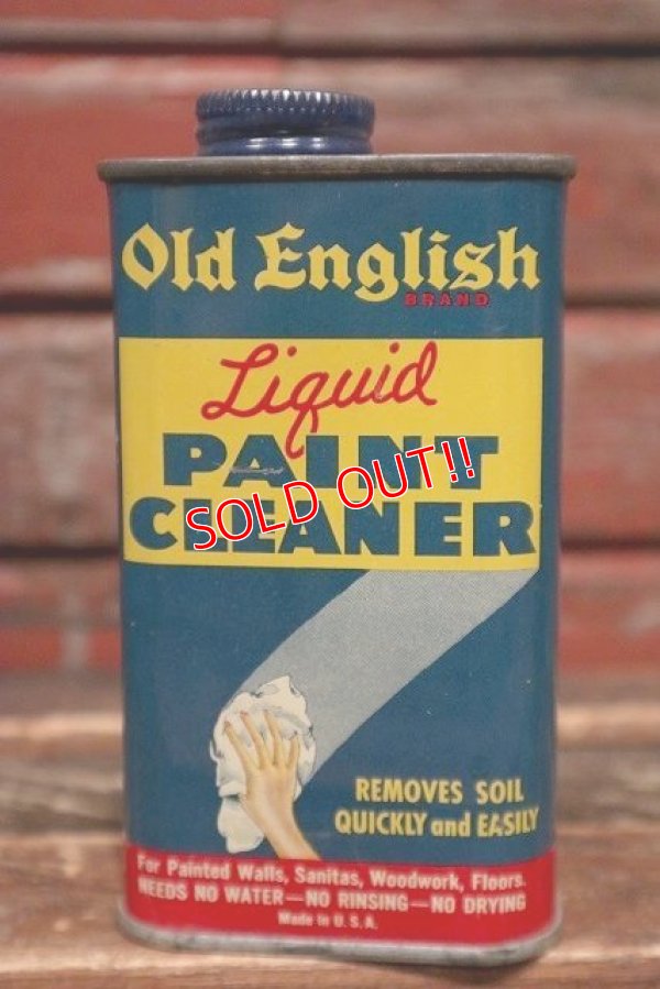 画像1: dp-220201-68 Old English / Vintage PAINT CLEANER Can