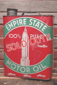 dp-220301-39 EMPIRE STATE MOTOR OIL / Vintage 2 U.S. Gallons Can