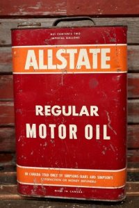 dp-220301-48 ALLSTATE MOTOR OIL / "CANADA"  2 1/2 U.S. Gallons Can