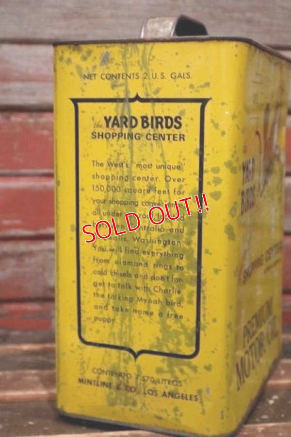 画像5: dp-220301-42 the YARD BIRD'S MOTOR OIL / Vintage 2 U.S. Gallons Can