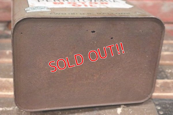 画像7: dp-220301-44 Safety-Lube PENNSYLVANIA MOTOR OIL / Vintage 2 U.S. Gallons Can