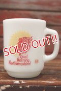 kt-220301-13 BURGER KING / Anchor Hocking 1980's〜 "Good Morning New Hampshire!" 9 oz Mug