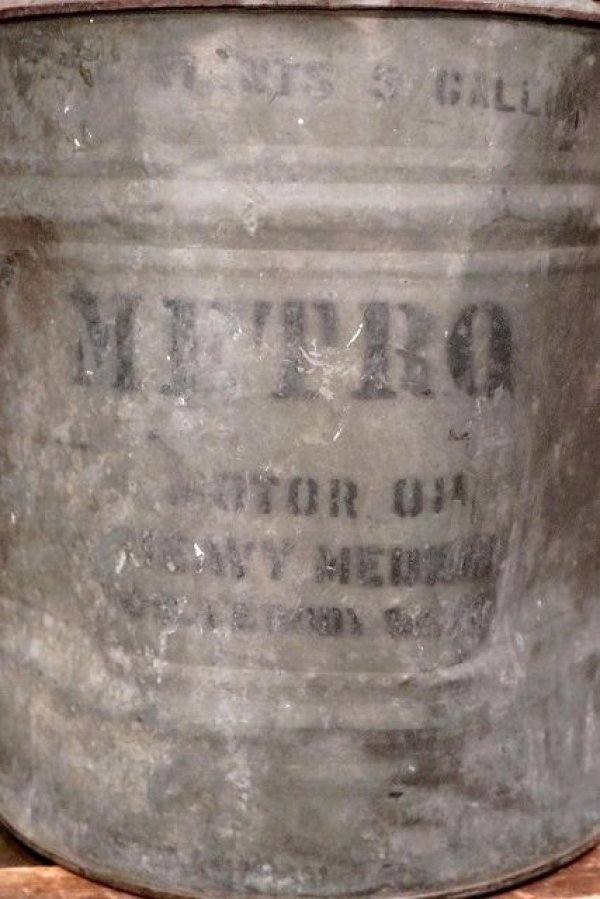 画像2: dp-220301-38 SOCONY-VACUUM / "METRO" 1930's 5 U.S.GALLONS Can