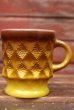 画像1: kt-220301-03 Fire-King / 1970's Kimberly Mug (Brown×Yellow) (1)