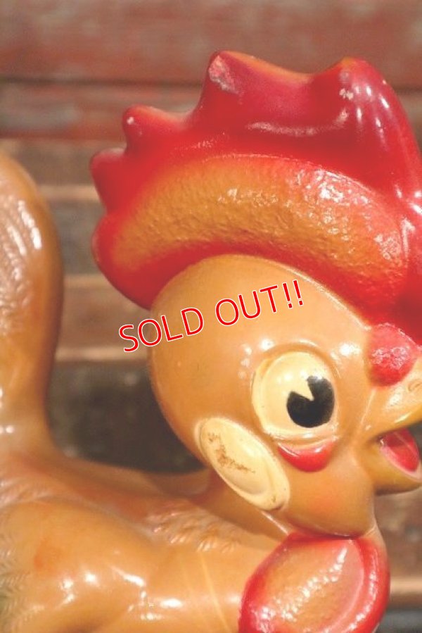 画像7: ct-220401-27 REMPEL / 1950's "Roofus" the Rooster Squeaky Doll