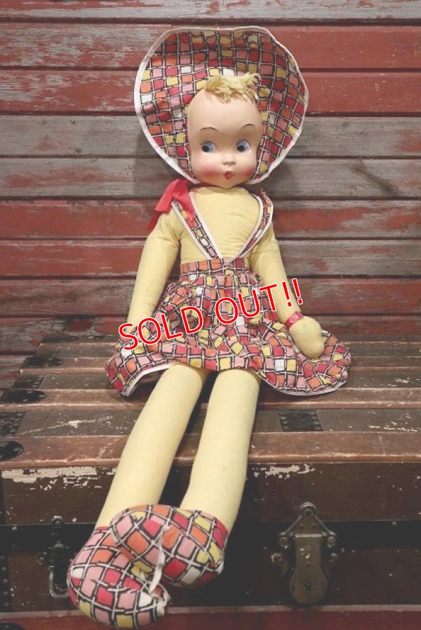 画像1: ct-220301-34 Vintage Mask Face Doll