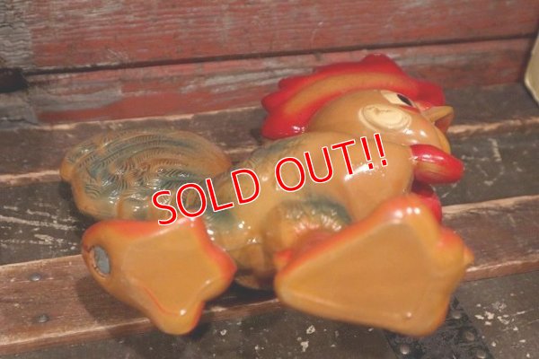 画像10: ct-220401-27 REMPEL / 1950's "Roofus" the Rooster Squeaky Doll