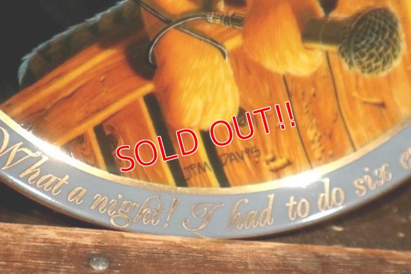 画像4: ct-220301-36 Garfield / 1990 Collectors Plate "What a Night"