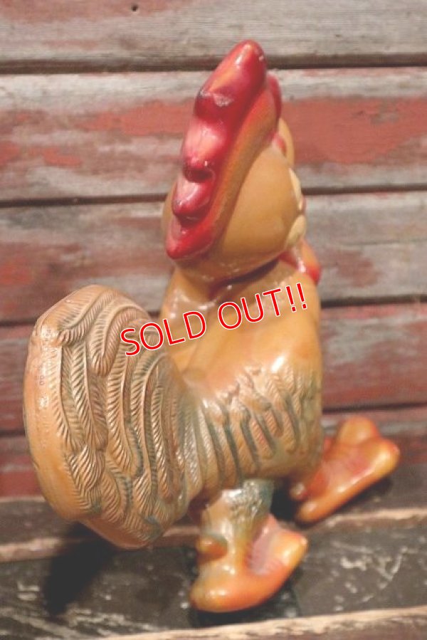画像5: ct-220401-27 REMPEL / 1950's "Roofus" the Rooster Squeaky Doll