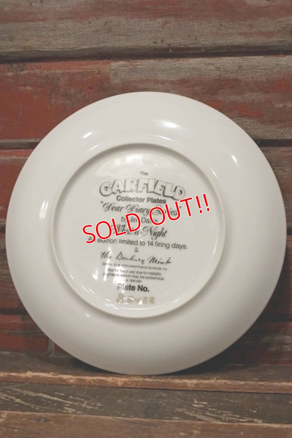 画像6: ct-220301-36 Garfield / 1990 Collectors Plate "What a Night"