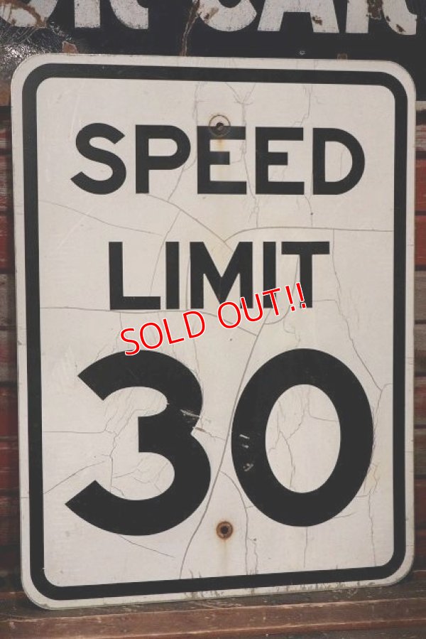 画像1: dp-220401-03 Road Sign "SPEED LIMIT 30"