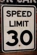 画像1: dp-220401-03 Road Sign "SPEED LIMIT 30" (1)