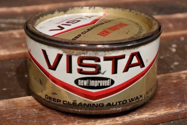 画像2: dp-220301-105 VISTA / Vintage DEEP CLEANING AUTO WAX Can