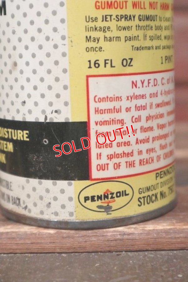 画像4: dp-220301-91 GUMOUT(PENNZOIL) / Carburetor Cleaner Can