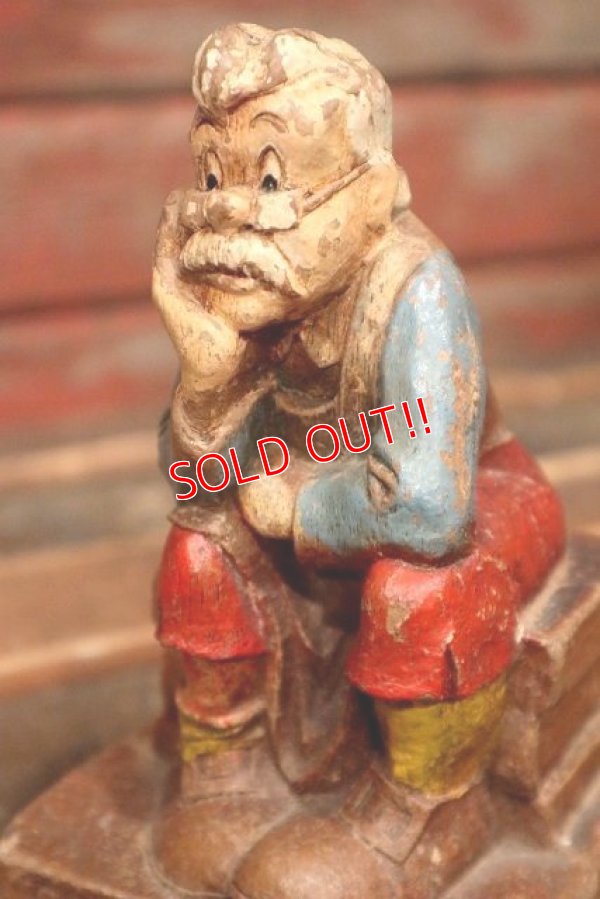 画像2: ct-220401-16 Mister Geppetto / 1940's Wood Fiber Figure