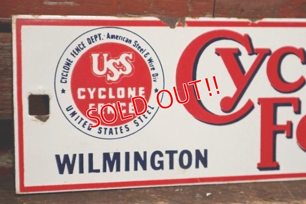 画像2: dp-220401-27 USS Cyclone Fence / Vintage Sign