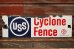 画像1: dp-220401-26 USS Cyclone Fence / Vintage Sign (1)