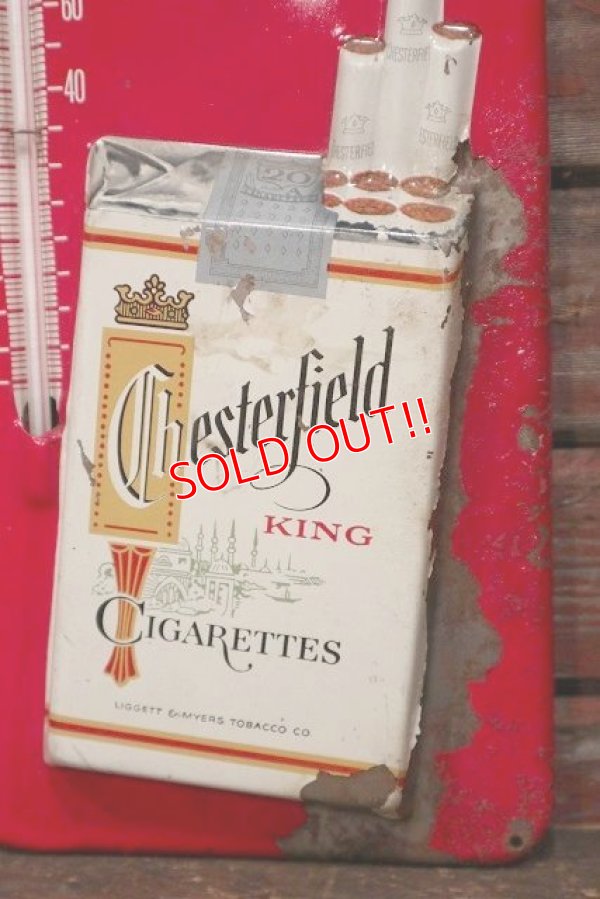 画像3: dp-220401-57 CHESTERFIELD / 1950's Thermometer Sign